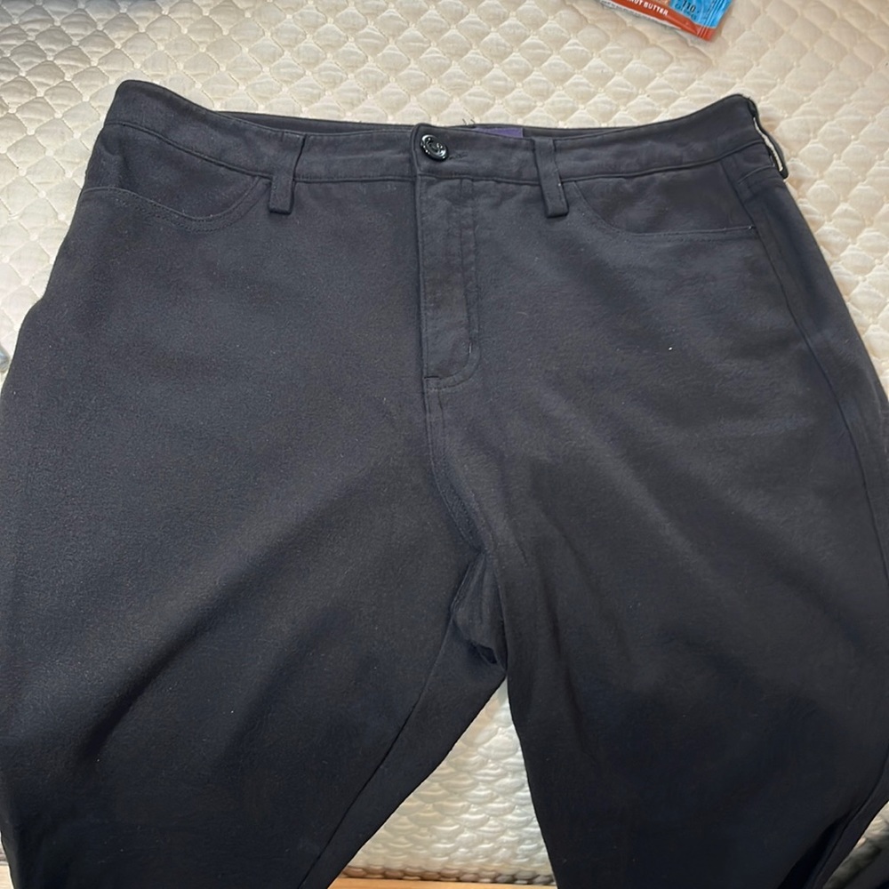 #5 NYDJ Ponte knit Black slim leg size 8 Trousers Pants